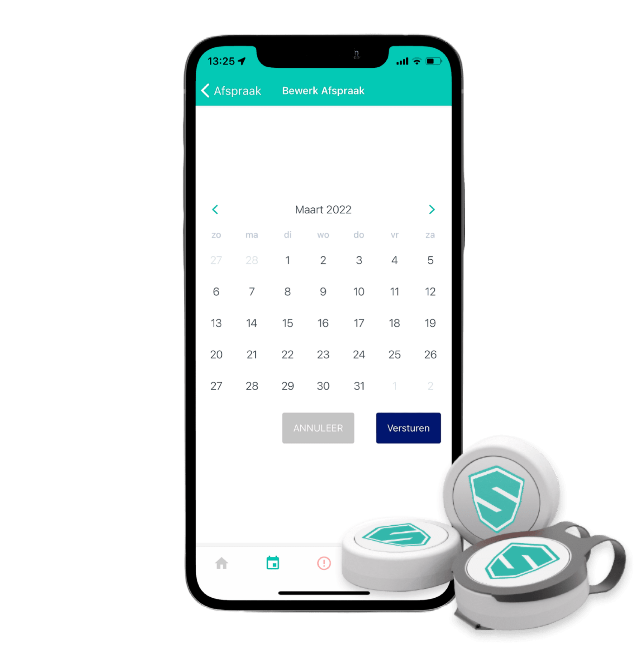 safe alarmknop en alarm app
